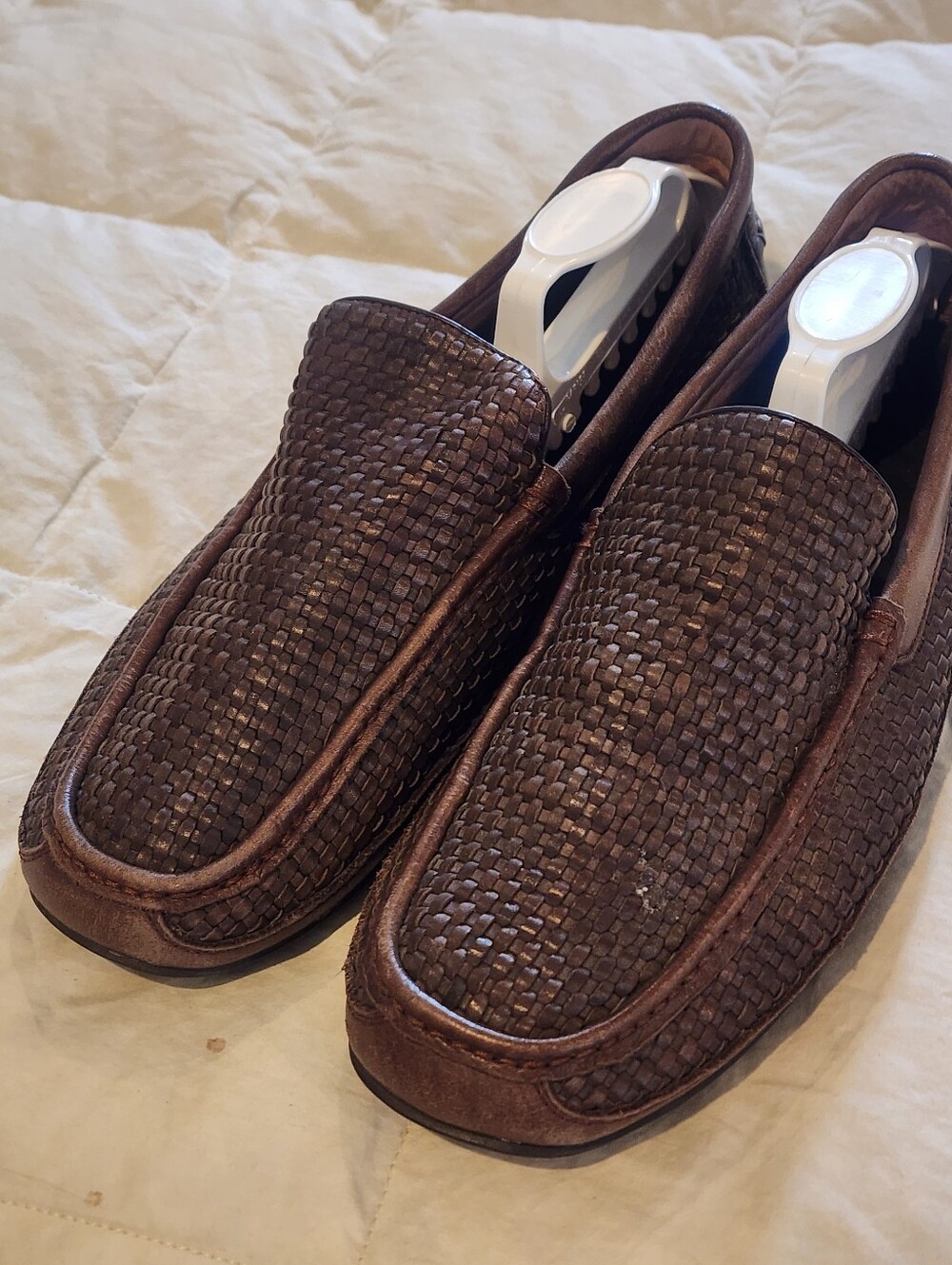 Mens Tommy Bahame Naples Driving Loafers All Over Woven Size 10.5